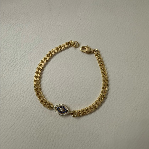 HRH Collection Evil Eye Bracelet Gold 18k - Watchful Eye Bracelet - Picture 1 of 9